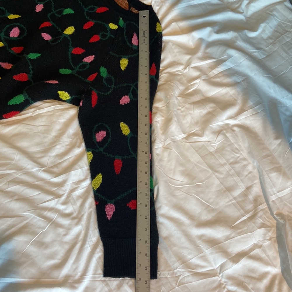 Torrid Women Christmas Lights Sweater Sz 1 or 14/16 Black Knit Holiday - Picture 10 of 10